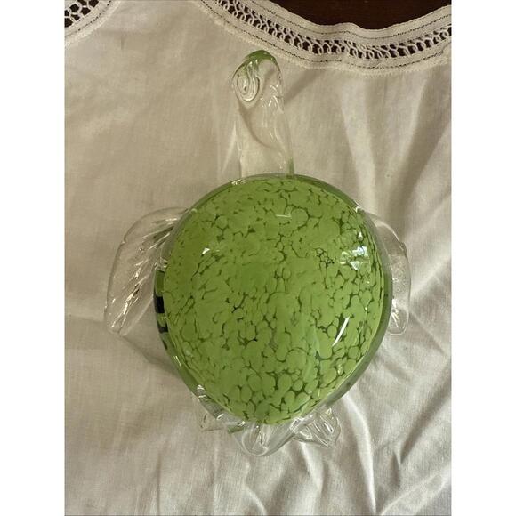 Murano Style Sea Turtle Glass Paperweight Figurine Hand Blown EUC 5.5x4.5” - Picture 3 of 6